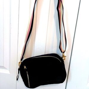 STELLA & DOT "Don't Let Them Tell You No" Double Zip Crush It Bag